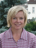 Wir sehen ein Passfoto von Frau Elke Mally!