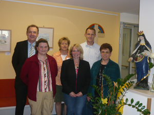 Das Foto zeigt von links: Ansgar Erb, Martin Herzig, Anita Mey, Dagmar Pfeffermann