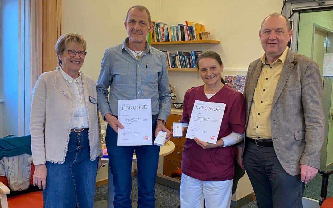 Dienstjubiläen im Hospiz Fulda