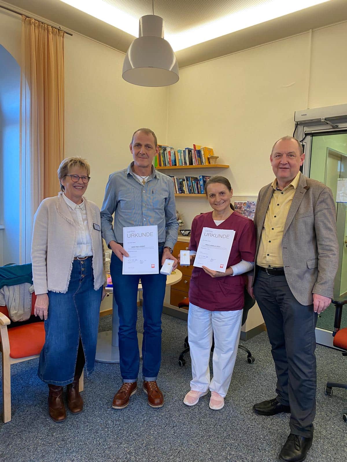 Dienstjubiläen im Hospiz Fulda