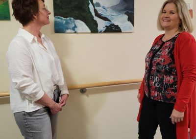 Bilderausstellung mit Frau Hauck-Schiemann