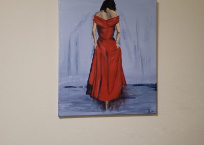 Bilderausstellung mit Frau Hauck-Schiemann