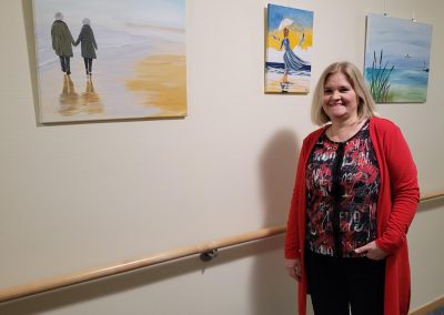 Bilderausstellung mit Frau Hauck-Schiemann