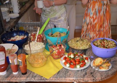 Buffett auf dem Sommerfest